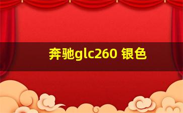 奔驰glc260 银色